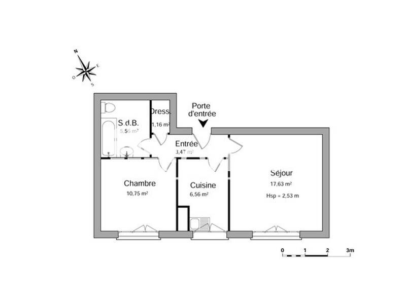 Maison à louer, 45m², BEAUCHAMP