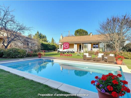 Maison de plain-pied à vendre 240 000 € 5 pièces 4 chambres 106 m² 1 000 m² de terrain Durfort-et-Saint-Martin-de-Sossenac 30170