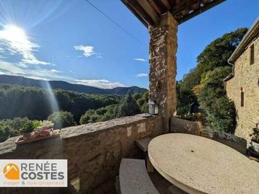 Maison en viager occupé Bouquet 46 250 € 4 pièces 3 chambres 200 m² 823 m² de terrain Vesseaux 07200