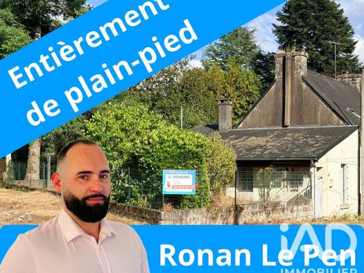 Maison de plain-pied à vendre 58 000 € 2 pièces 1 chambre 35 m² 188 m² de terrain Melrand 56310