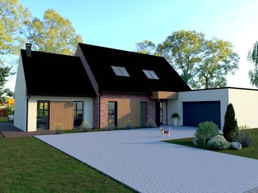 Terrain avec maison neuve à vendre 450 000 € 9 pièces 5 chambres 165 m² 1 100 m² de terrain Locon 62400