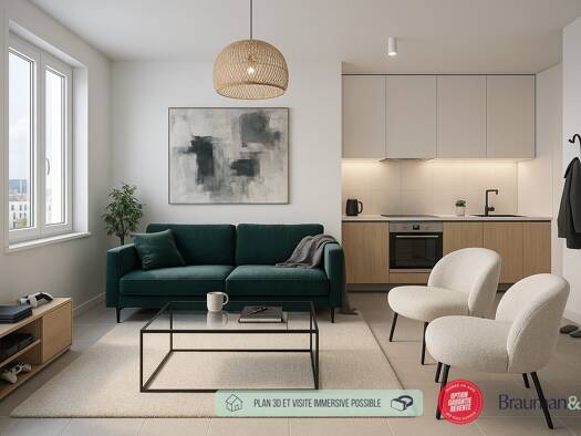 Appartement à vendre - neuf 188 175 € 2 pièces 1 chambre 40 m² 3ème étage Collegiale Mantes-la-Jolie 78200