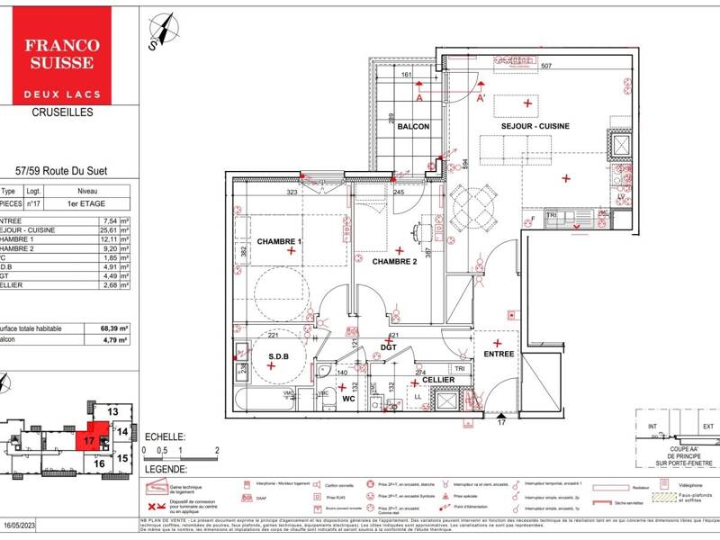Maison à louer, 69m², CRUSEILLES