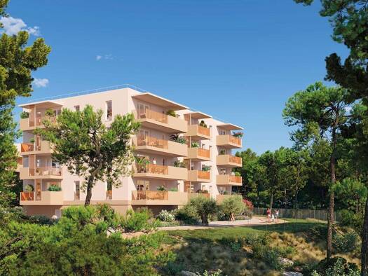 Appartement à vendre - neuf 218 000 € 3 pièces 2 chambres 58,96 m² 1er étage Le Boulingrin-Pont de Canadel Istres 13800