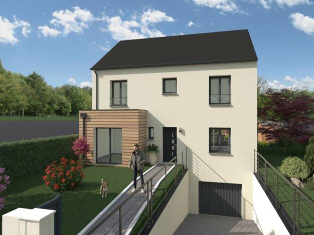 Terrain avec maison neuve à vendre 628 900 € 7 pièces 5 chambres 150 m² 860 m² de terrain Bures-sur-Yvette 91440