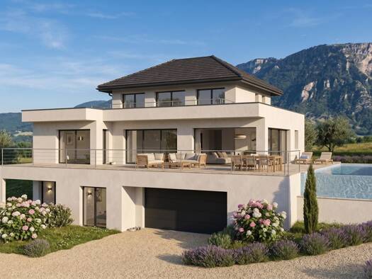 Terrain avec maison neuve à vendre 1 894 000 € 9 pièces 5 chambres 240 m² 1 073 m² de terrain Tresserve 73100