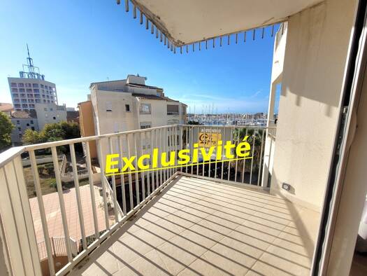 Appartement à vendre 94 000 € 1 pièce 24 m² Étage 4/5 Le Cap d'Agde Agde 34300