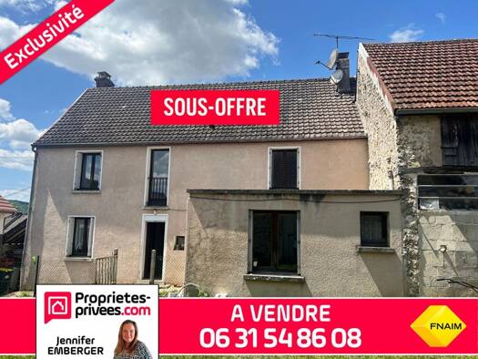 Maison à vendre 85 000 € 6 pièces 3 chambres 126 m² 962 m² de terrain Le Breuil 51210