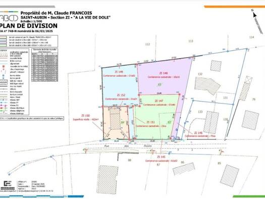 Terrain constructible à vendre 45 001 € 965 m² de terrain Saint-Aubin 39410