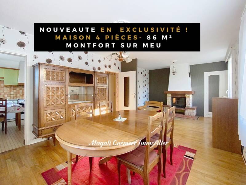 Maison à vendre, 86m², MONTFORT SUR MEU