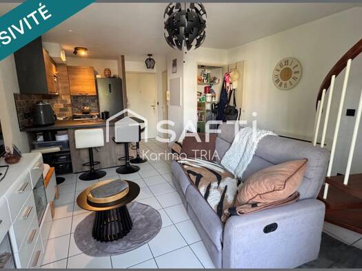 Duplex à vendre 121 000 € 2 pièces 1 chambre 43 m² 1er étage La Plante Libourne 33500