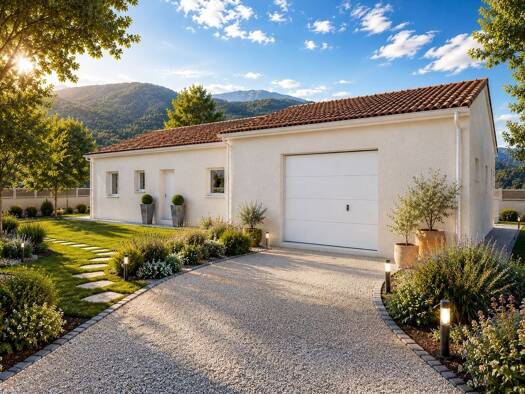 Terrain avec maison neuve à vendre 391 930 € 3 pièces 2 chambres 90 m² 607 m² de terrain Montéléger 26760
