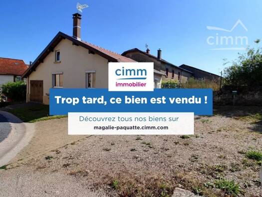 Maison de plain-pied à vendre 69 000 € 3 pièces 2 chambres 63,4 m² Rembercourt-Sommaisne 55250