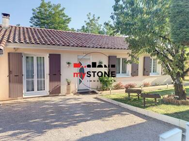 Maison de plain-pied à vendre - Neuf 298 000 € 4 pièces 3 chambres 92 m² 586 m² de terrain Nord Jassans Riottier 01480