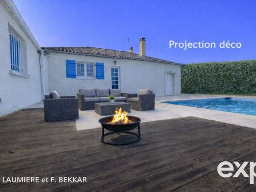 Maison de plain-pied à vendre 180 000 € 4 pièces 2 chambres 116 m² 648 m² de terrain Saint-Médard-de-Mussidan 24400