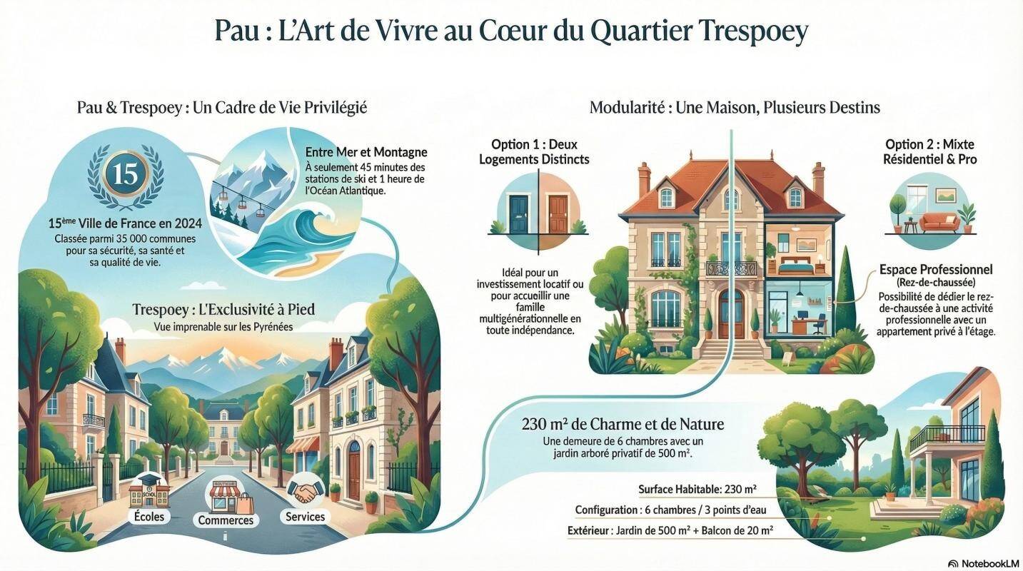 Maison à vendre, 230m², PAU