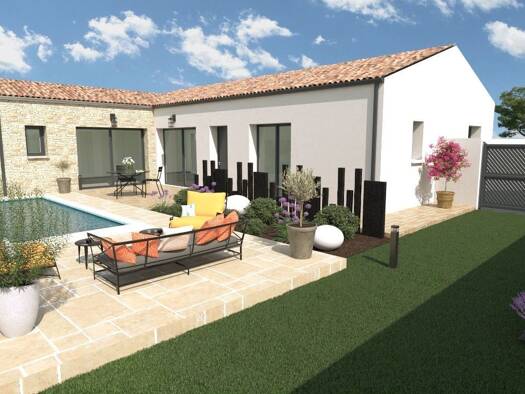 Terrain avec maison neuve à vendre 210 000 € 4 pièces 3 chambres 101 m² 1 036 m² de terrain Bois 17240