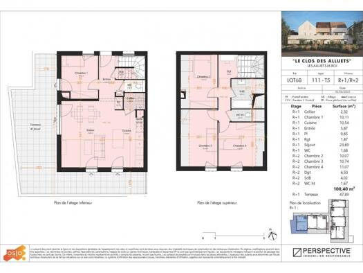 Appartement à vendre - neuf 433 700 € 5 pièces 4 chambres 100 m² 1er étage Les Alluets-le-Roi 78580