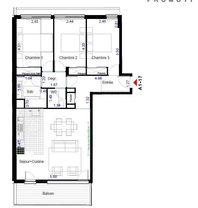 Maison à louer, 81m², COLOMBES
