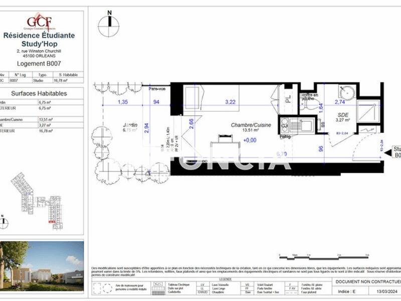 Maison à louer, 17m², ORLEANS