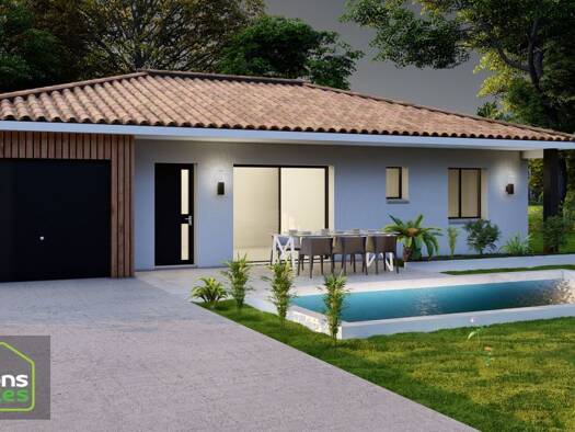 Terrain avec maison neuve à vendre 256 000 € 4 pièces 3 chambres 90 m² 410 m² de terrain La Palme 11480