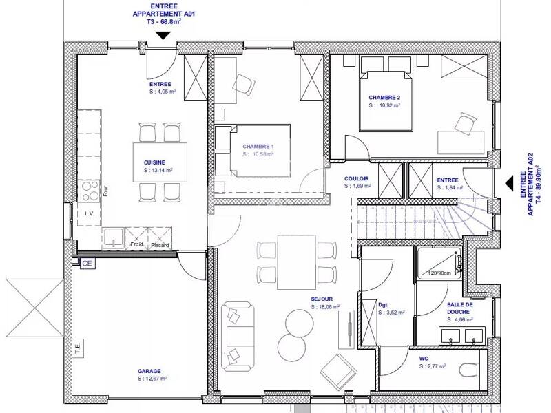 Maison à vendre, 69m², SAINT BREVIN LES PINS