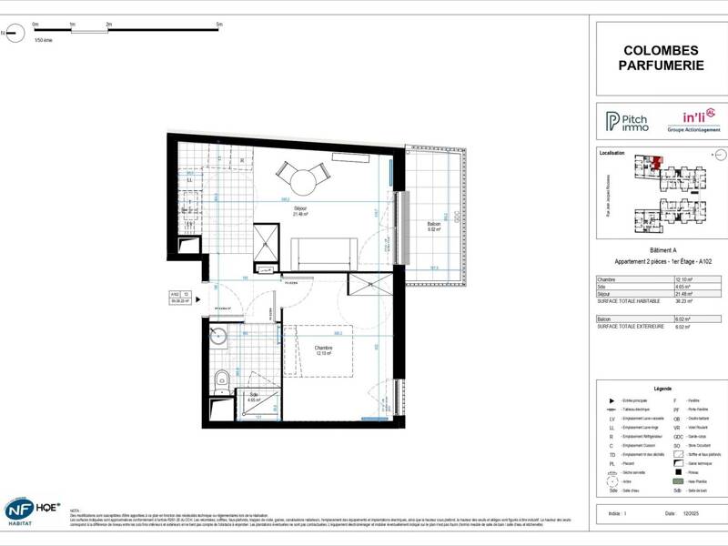 Maison à louer, 38m², COLOMBES
