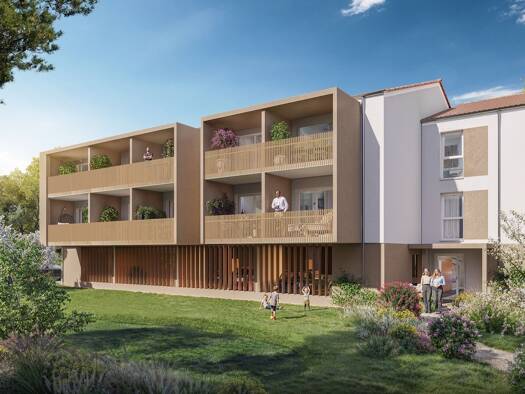 Appartement à vendre - neuf 102 000 € 1 pièce 24,3 m² 2ème étage dès le 31/03/2027 Crouste-Arènes-Harbaux-Tuco-Pouy-Laguille Mont-de-Marsan 40000