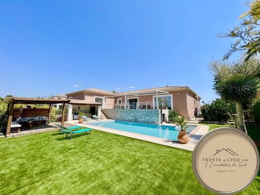 Villa à vendre 609 000 € 5 pièces 4 chambres 222 m² 1 240 m² de terrain Magalas 34480