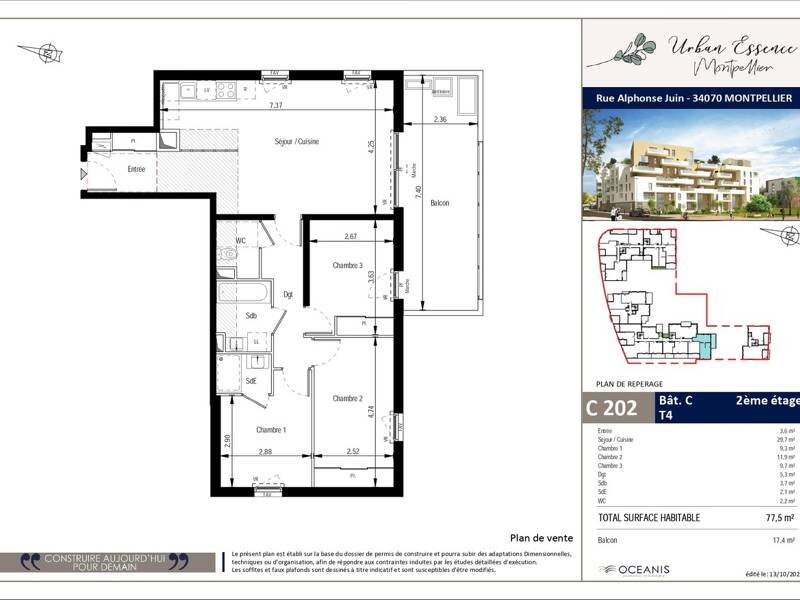 Maison à louer, 78m², MONTPELLIER