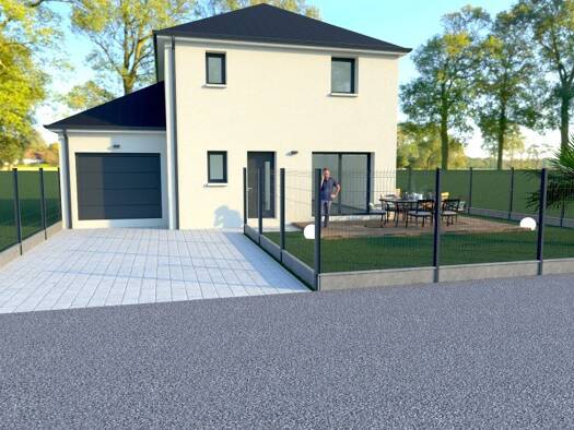 Terrain avec maison neuve à vendre 186 240 € 5 pièces 3 chambres 85 m² 435 m² de terrain Carentan-les-Marais 50500