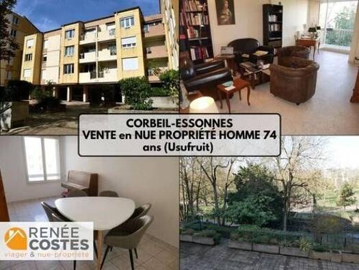 Appartement en viager occupé Bouquet 115 323 € 4 pièces 3 chambres 95 m² Étage 2/4 Coquibus Corbeil-Essonnes 91100