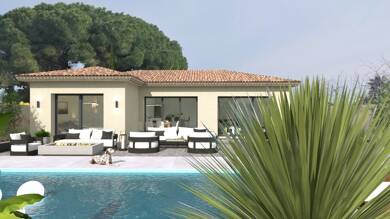 Maison de plain-pied à vendre 577 000 € 3 pièces 2 chambres 80 m² 810 m² de terrain La Moutonne La Crau 83260
