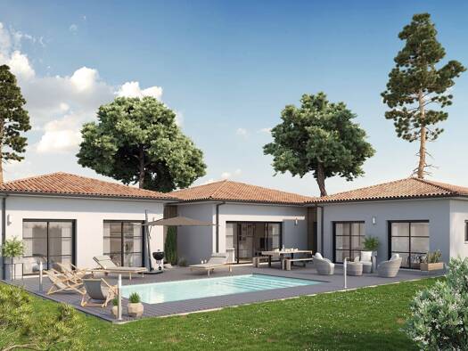 Terrain avec maison neuve à vendre 575 408 € 5 pièces 4 chambres 147 m² 2 056 m² de terrain Beautiran 33640