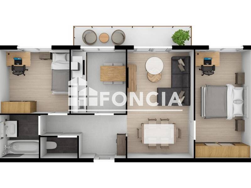 Maison à louer, 58m², GRENOBLE