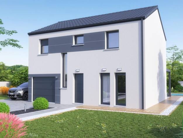 Terrain avec maison neuve à vendre 239 000 € 5 pièces 4 chambres 107 m² Mairy-Mainville 54150