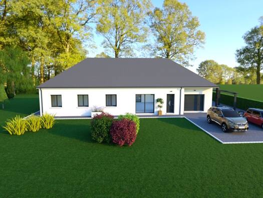 Terrain avec maison neuve à vendre 217 000 € 4 pièces 3 chambres 110 m² 1 136 m² de terrain Saint-Just 18340