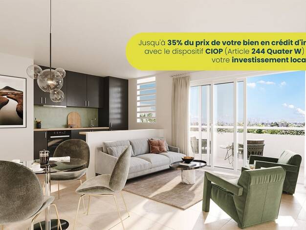 Appartement à vendre - neuf 320 000 € 3 pièces 2 chambres 60 m² dès le 30/06/2027 Saint-Pierre 97410