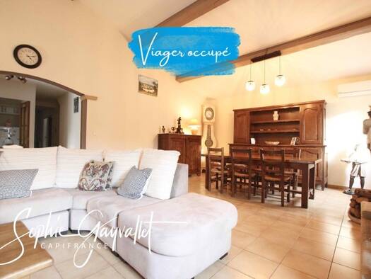 Maison en viager occupé Bouquet 119 000 € 4 pièces 3 chambres 120 m² 1 187 m² de terrain Cadenet 84160