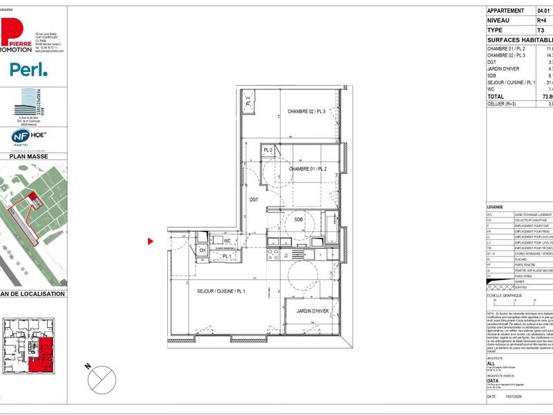 Maison à louer, 74m², RENNES