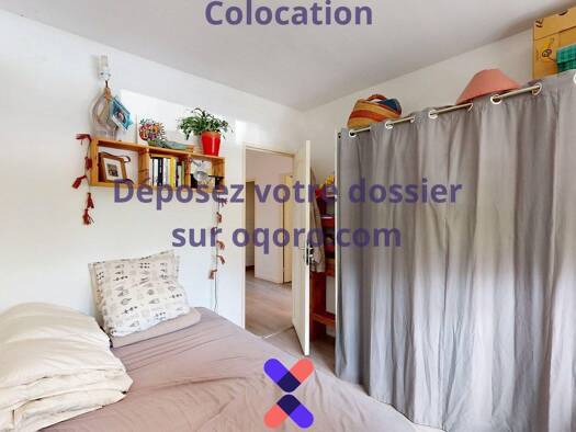 Colocation à louer 405 € 6 pièces 5 chambres 105 m² 1er étage Rives du Cher Tours 37000