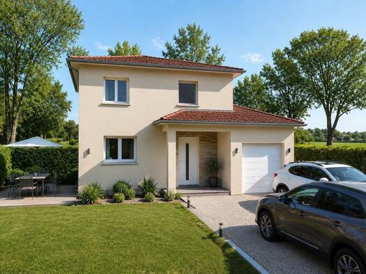 Terrain avec maison neuve à vendre 245 000 € 4 pièces 3 chambres 110 m² 300 m² de terrain Saint-Paul-de-Varax 01240