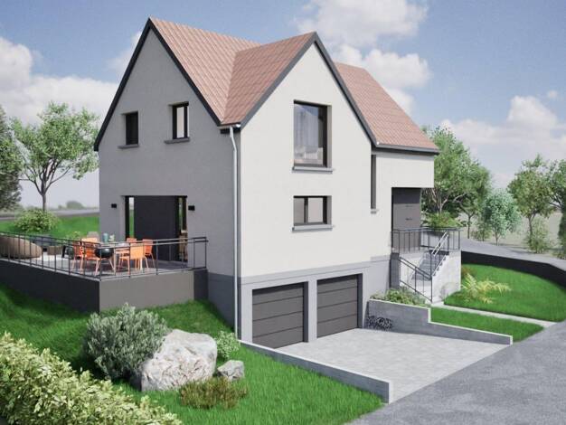 Terrain avec maison neuve à vendre 535 750 € 7 pièces 4 chambres 142 m² 1 127 m² de terrain Rosenwiller 67560