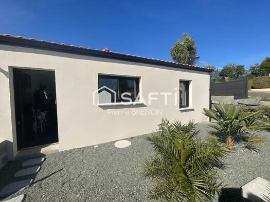 Maison de plain-pied à vendre 212 000 € 3 pièces 2 chambres 69 m² 609 m² de terrain Saint-Germain-de-Princay 85110