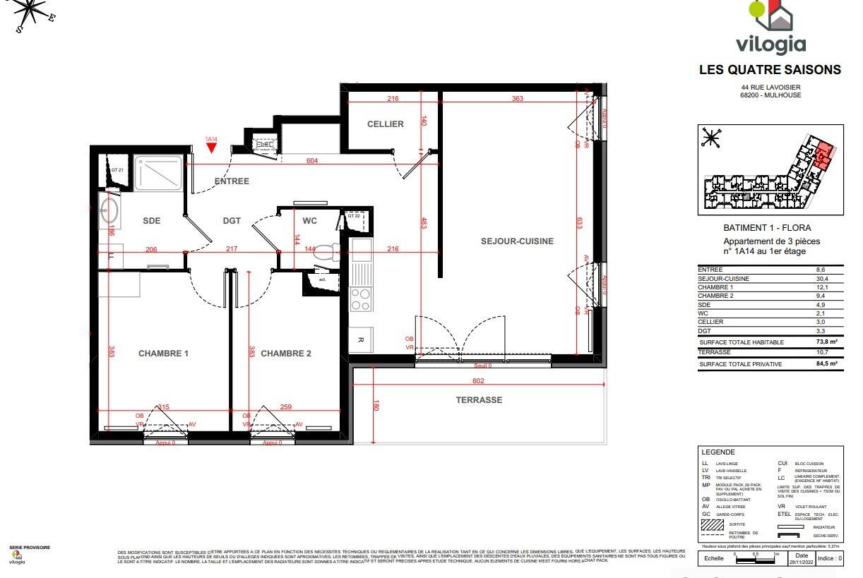 Maison à louer, 66m², MULHOUSE