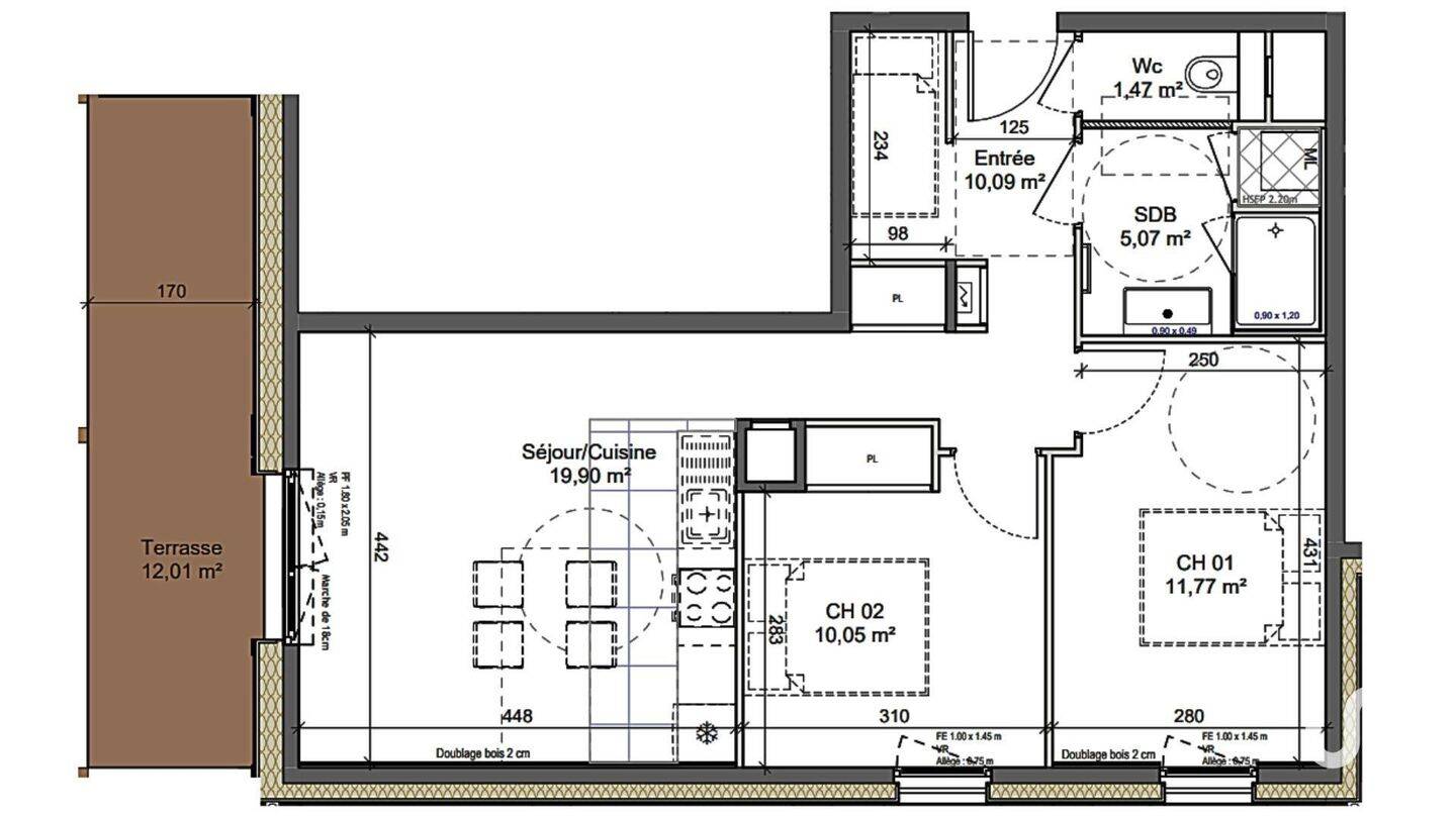 Maison à vendre, 58m², MONTRIOND
