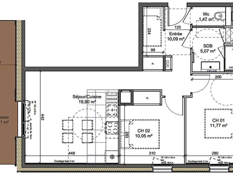 Maison à vendre, 58m², MONTRIOND