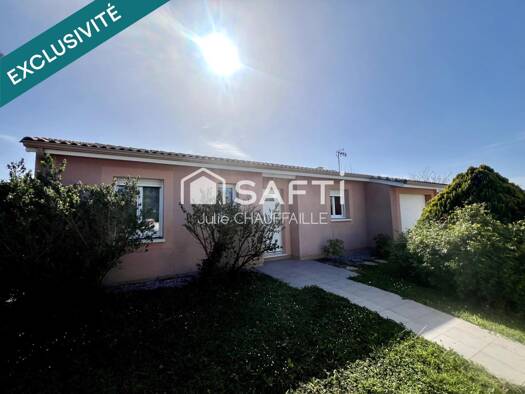 Maison de plain-pied à vendre 233 000 € 5 pièces 3 chambres 84 m² 870 m² de terrain Beaupuy 47200