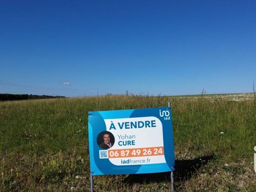 Terrain constructible à vendre 55 000 € 1 000 m² de terrain Bacouël 60120