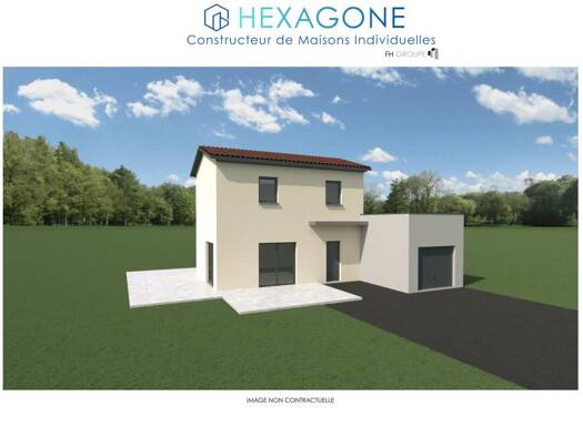 Terrain avec maison neuve à vendre 224 000 € 5 pièces 4 chambres 90 m² 414 m² de terrain Sablons 38550